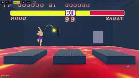I Wanna Test The Game Sagat uppercut loop — jump, do not parry
